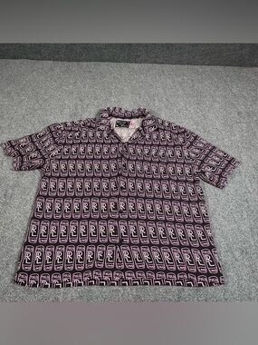 Rolling Loud Button Up Shirt Men’s Large Aop Summer Y2K Music Festival Concert